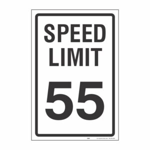 SPEED LIMIT 55