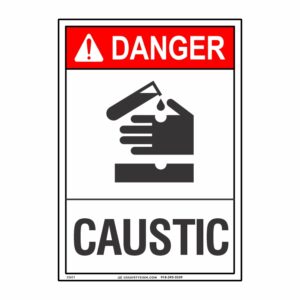 DANGER CAUSTIC W/ PICTO