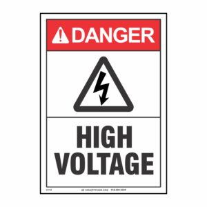 DANGER HIGH VOLTAGE W/ PICTO
