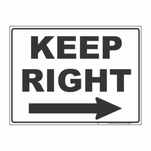 KEEP RIGHT