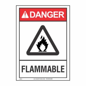 DANGER FLAMMABLE W/ PICTO
