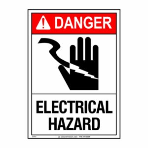 DANGER ELECTRICAL HAZARD W/ PICTO