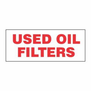 USED OIL FILTERS DECAL