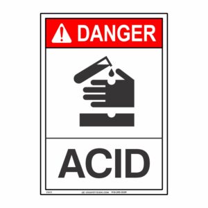 DANGER ACID W/ PICTO